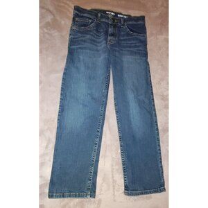 Wrangler Jeans Boys 12 Husky Premium Classic Straight-Adjustable Waist Blue